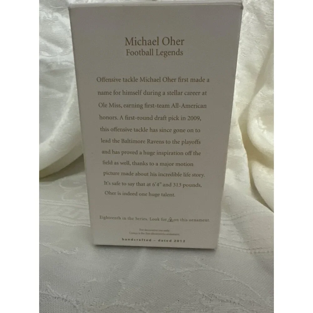 Hallmark Keepsake Michael Oher Football‎ Legends Ornament 2012